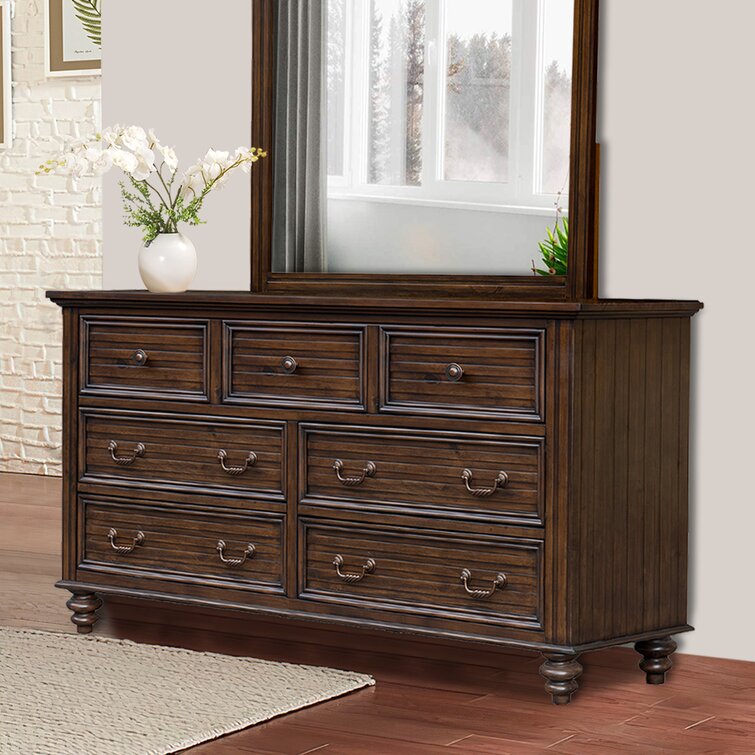 Darby Home Co Desirae 7 Drawer 64 W Solid Wood Dresser Wayfair picture photo